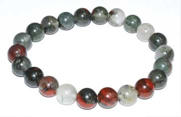 (image for) 8mm Bloodstone (Seftonite) bracelet