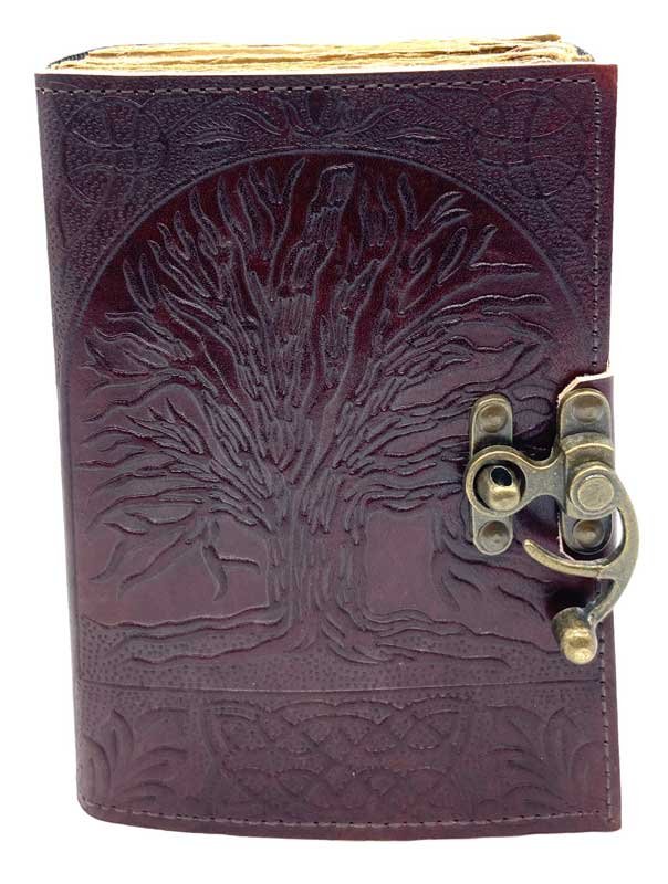 (image for) Tree of Life Aged Looking Paper leather w/ latch