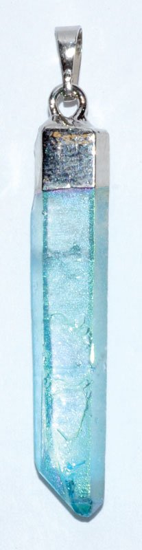 (image for) (set of 3) 2" Aqua Aura Quartz pendant