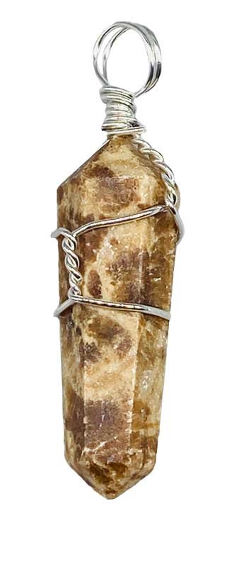 (image for) (set of 5) Aragonite wire wrapped point