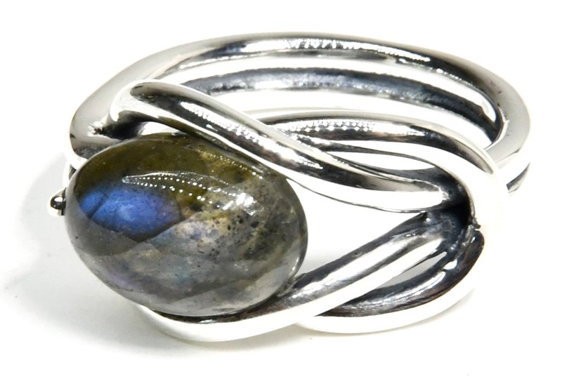 (image for) size 9 Labradorite ring